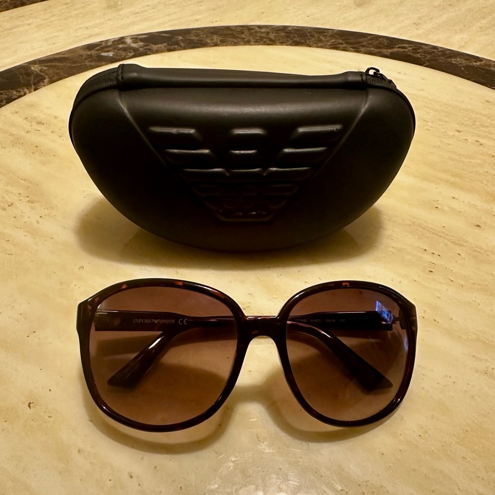 Like New Auth Emporio Armani Sunglasses with Case and Cloth